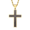 mens chain with cross pendant golden