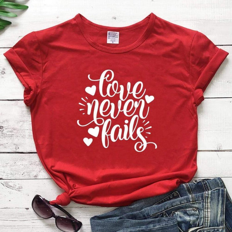 love-never-fails-women-shirt