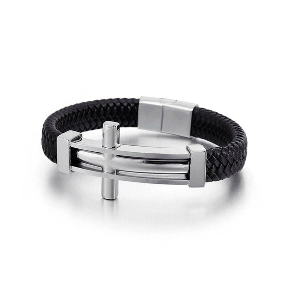 Men's Cross Bracelet  Modern Design