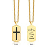 with god all things are possible necklace gold