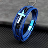 blue-cross-bracelet leather