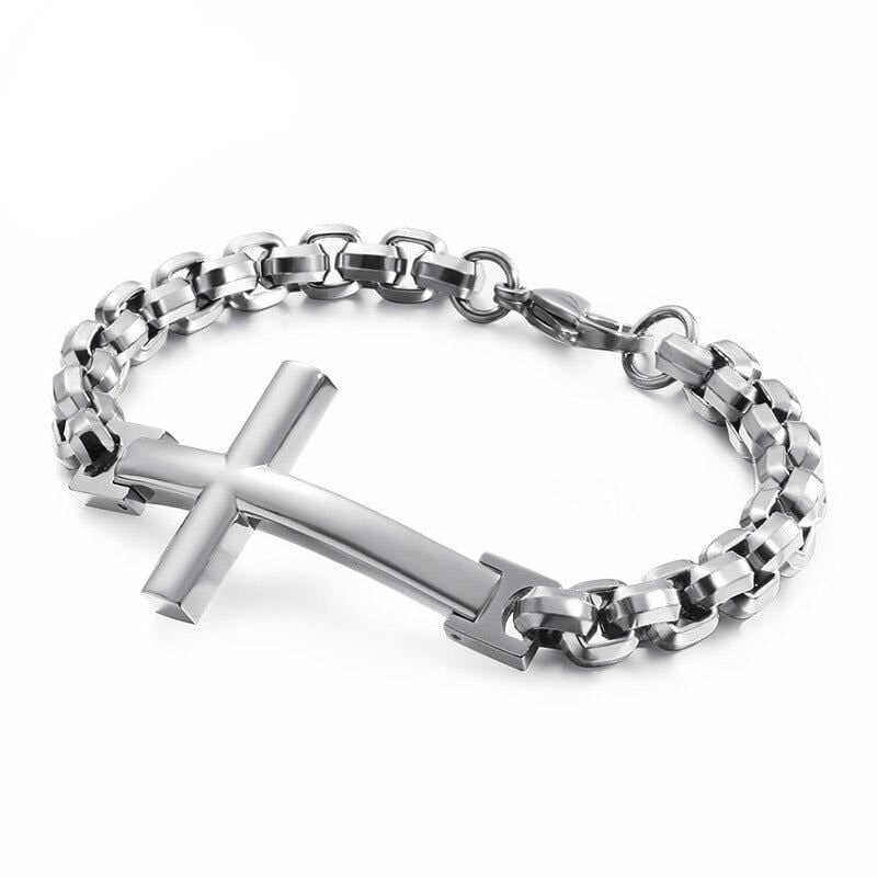 Men's religious Cross Bracelet