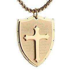 armor of god shield necklace