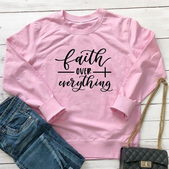 faith-over-everything-sweatshirt pink
