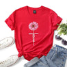 tee shirt flower jesus cross