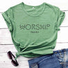 worship shirt green