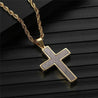 mens chain with cross pendant steel