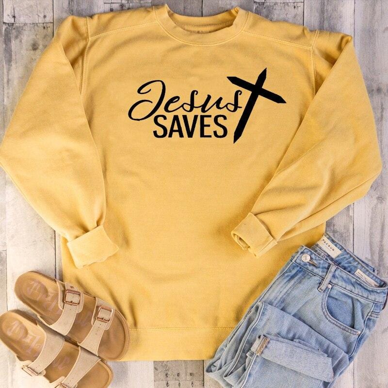 jesus-saves-sweatshirt-women