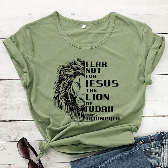 christian t-shirt women lion-of-judah
