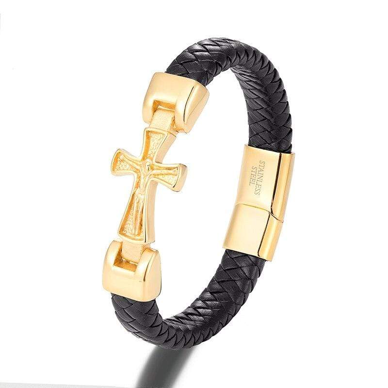 crucifix bracelet mens