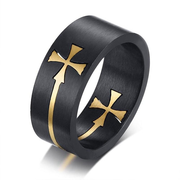 christian black ring