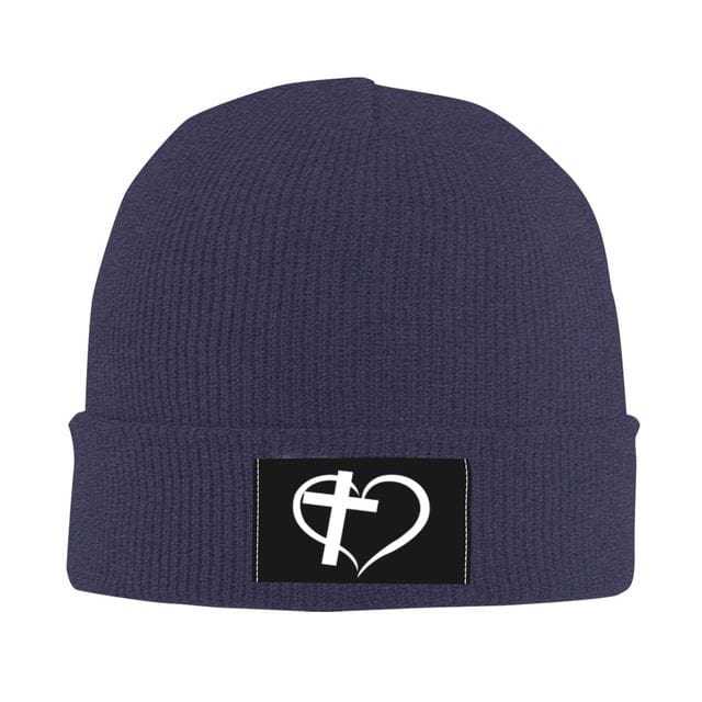 Heart with Cross Beanie Hat