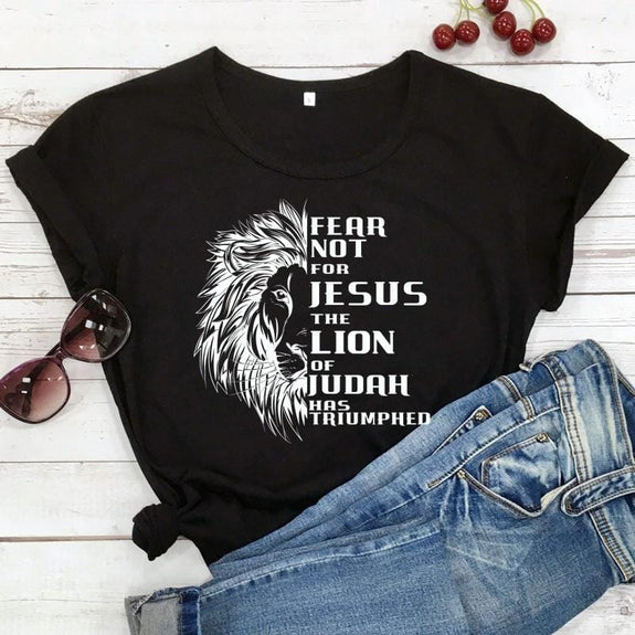 lion-of-judah-christian-shirt women