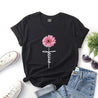 christian jesus t-shirt with flower