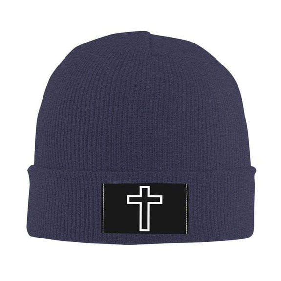 Religious Cross Beanie Hat