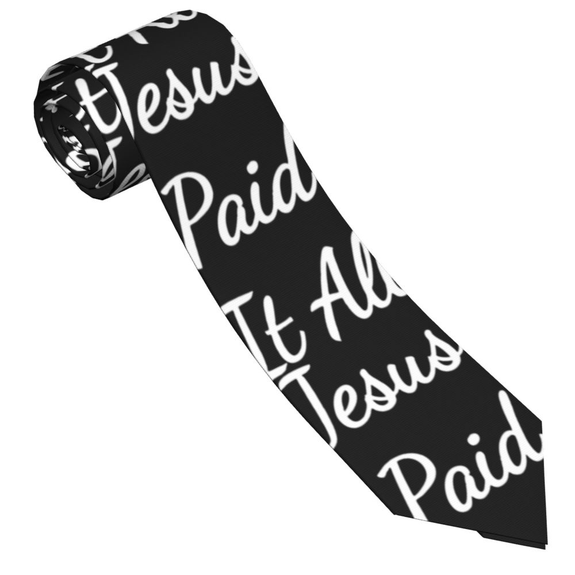 'Jesus Paid it All' Christian Necktie