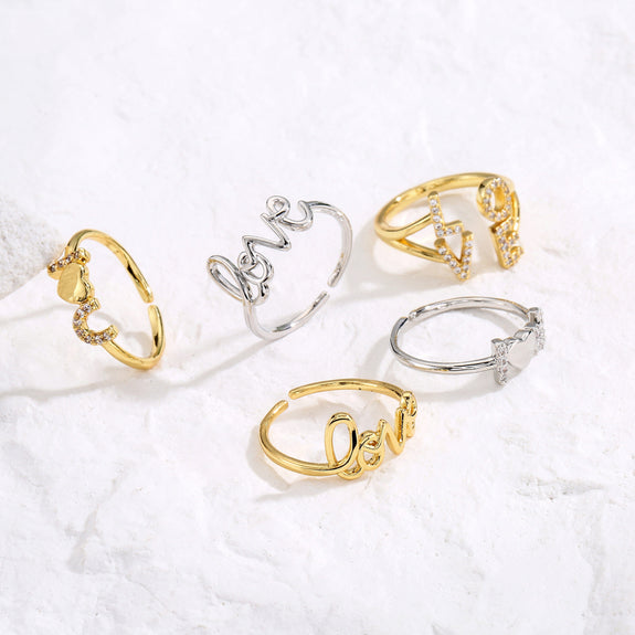 Women's Religious Copper Love Ring