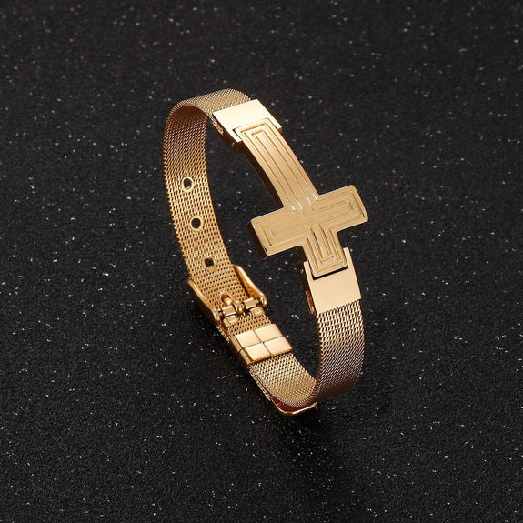 Mens-christian-Cross-Bracelet-Watch