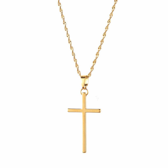 Minimalist Christian Cross Necklace