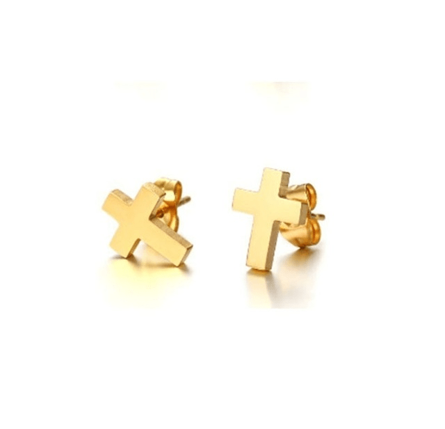 Minimalistic Christian Cross Earrings