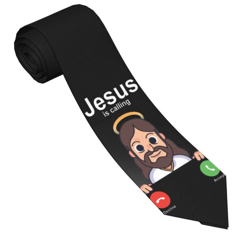 Novelty Jesus is Calling Necktie