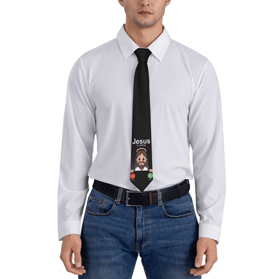 Novelty Jesus is Calling Necktie