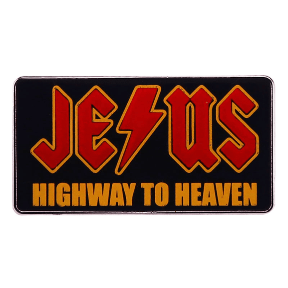 Religious 'Highway to Heaven' Novelty Enamel Pin