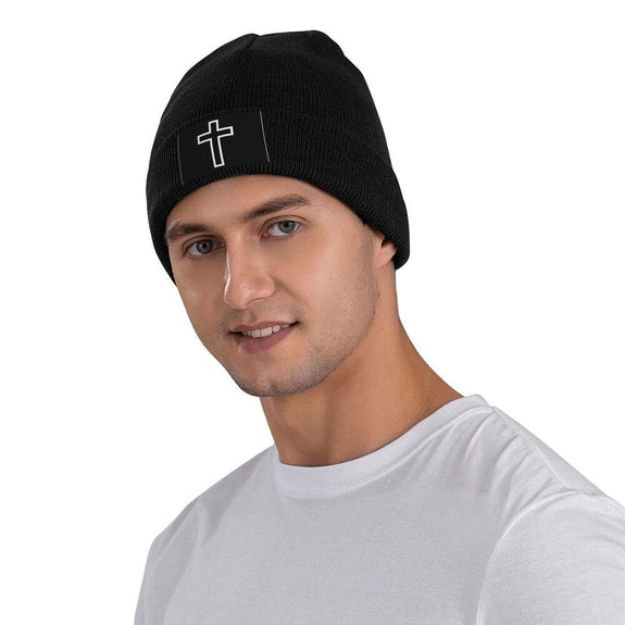 Religious Cross Beanie Hat