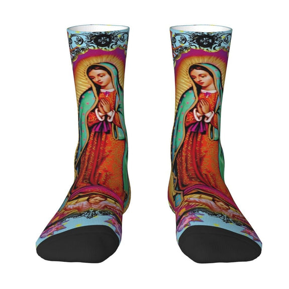 Virgin Mary Portrait Socks