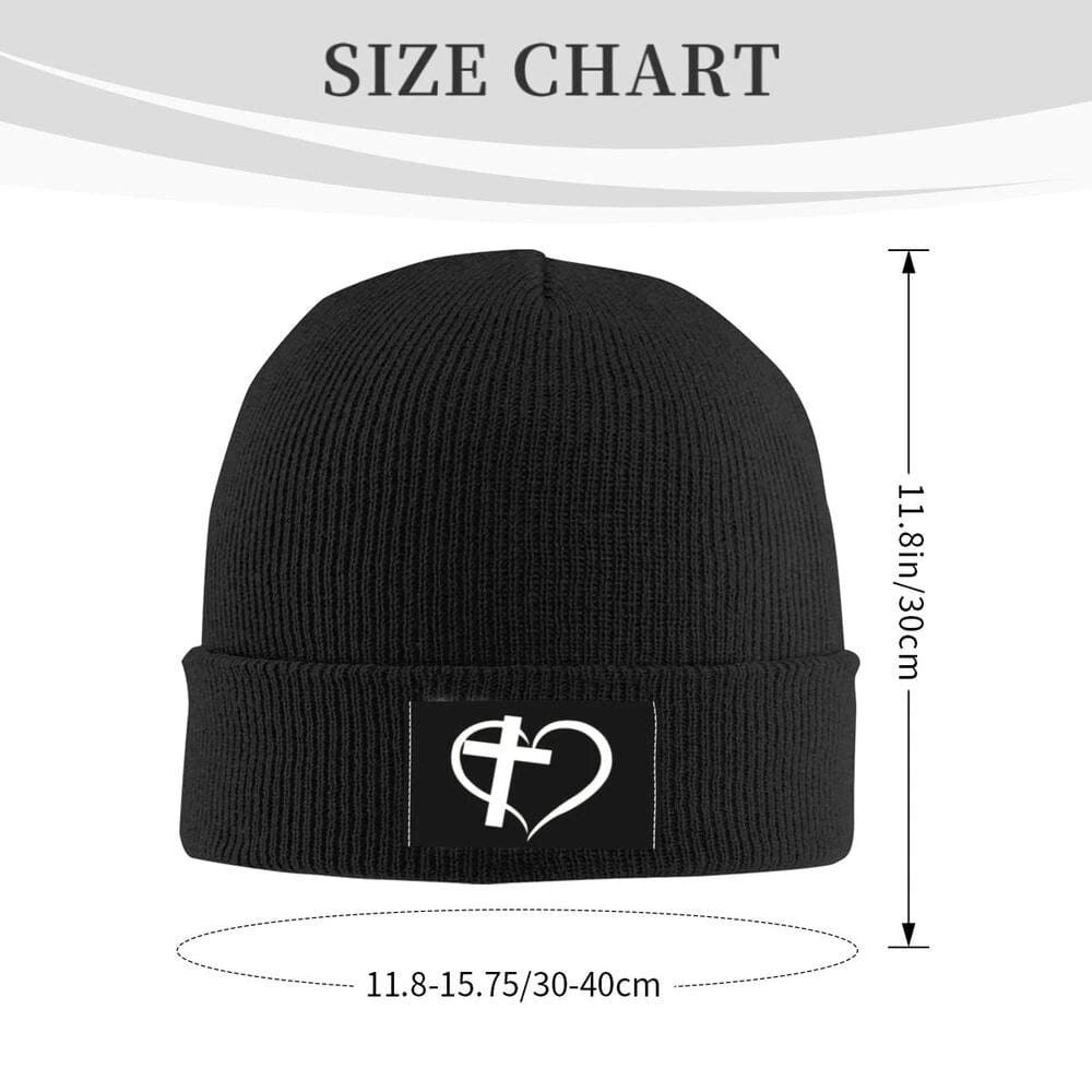 Heart with Cross Beanie Hat