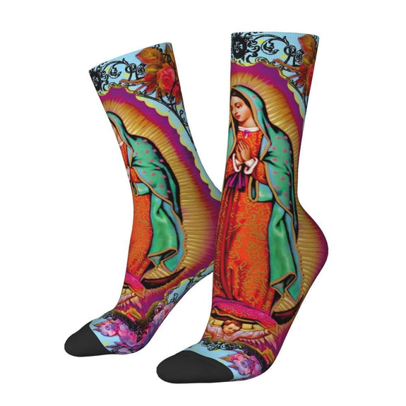 Virgin Mary Portrait Socks