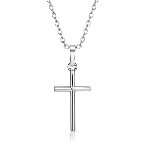 Simple Christian Cross Chain Necklace
