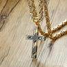  Lord's Prayer stainless steel cross