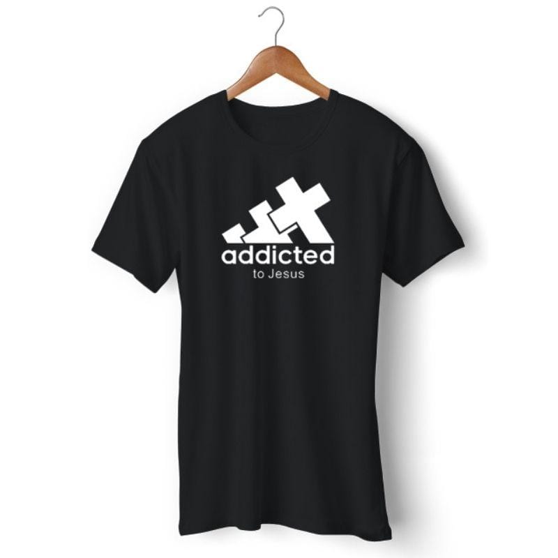 addicted-to-jesus-t-shirt black