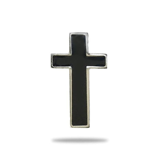 Christian Pins Black Cross
