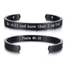 be still and know that i am god cuff bracelet