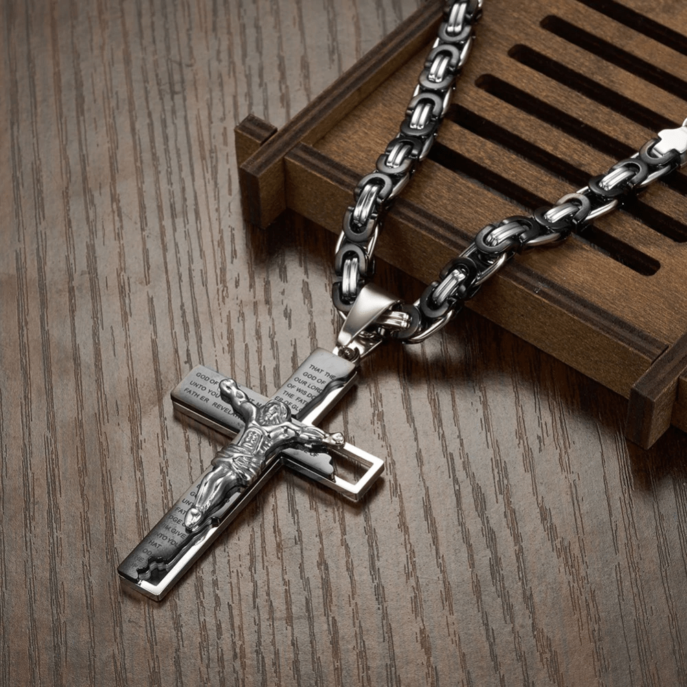 Men's Jesus Cross Necklace | Lord's Guidance