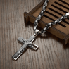 jesus-cross-necklace-mens black