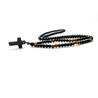 Men's Bead Christian Cross Necklace