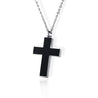 Black Cross Urn Necklace