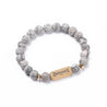 blessed bracelet bead slate grey