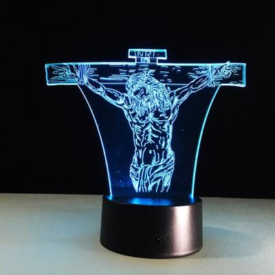 Christian Lamp INRI Cross Light
