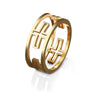 christian rings symbol-gold