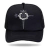 black cross cap