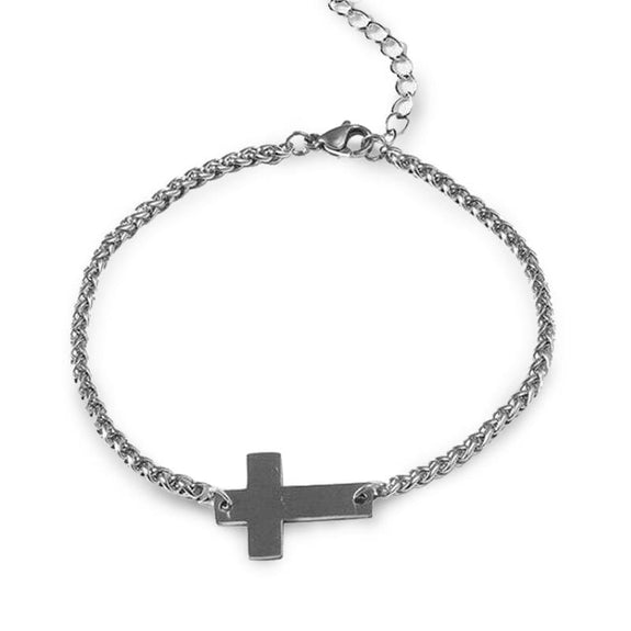 Men's Cross Bracelet  Glossy