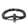 cross-link-chain-bracelet-black gun