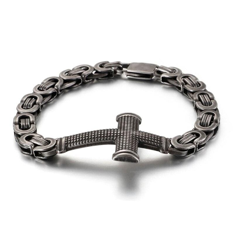 cross-link-chain-bracelet-vintage-black