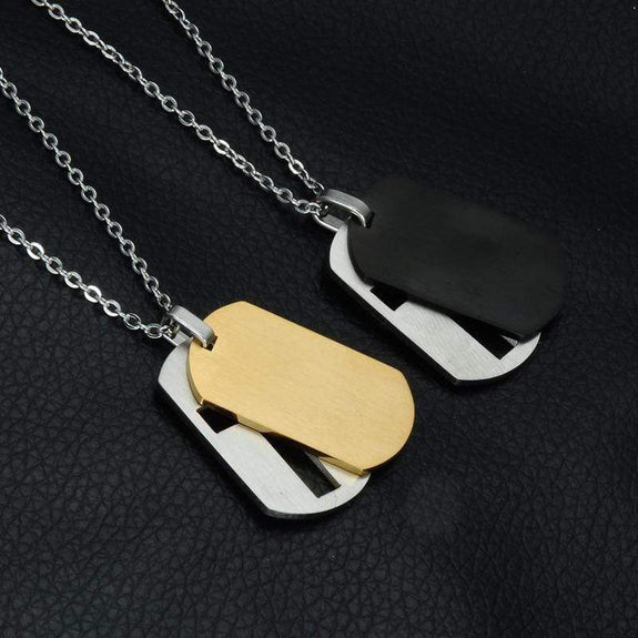 The Lord's Prayer Dog Tag backside