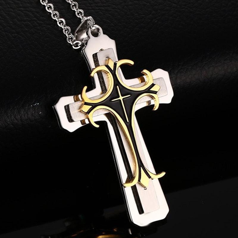 Cross Pendant Necklace for men