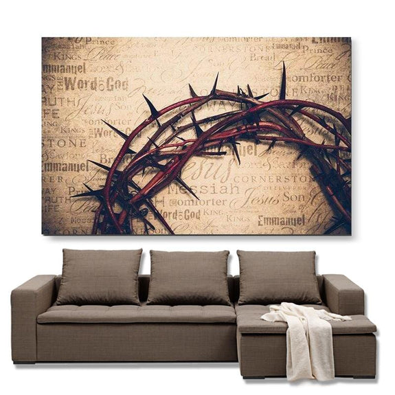 crown of thorns canvas